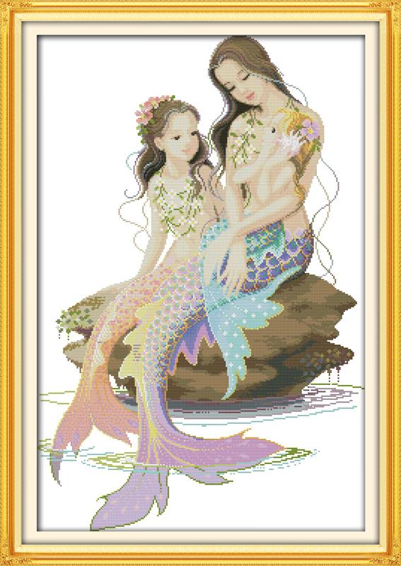 The-little-mermaid-and-her-mother-Embroi