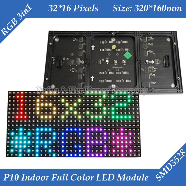 indoor 320 160mm 32 16pixels 3in1 smd 1 8 scan rgb p10 color led module for advertising indoor 320 160mm 32 16pixels 3in1 smd 1 8 scan rgb p10 color led module for advertising