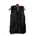 GOPLUS Faux Fur Vest Gilet Fourrure Rabbit Fur femme Vest Outwear Long Coat Special Slim Ladies