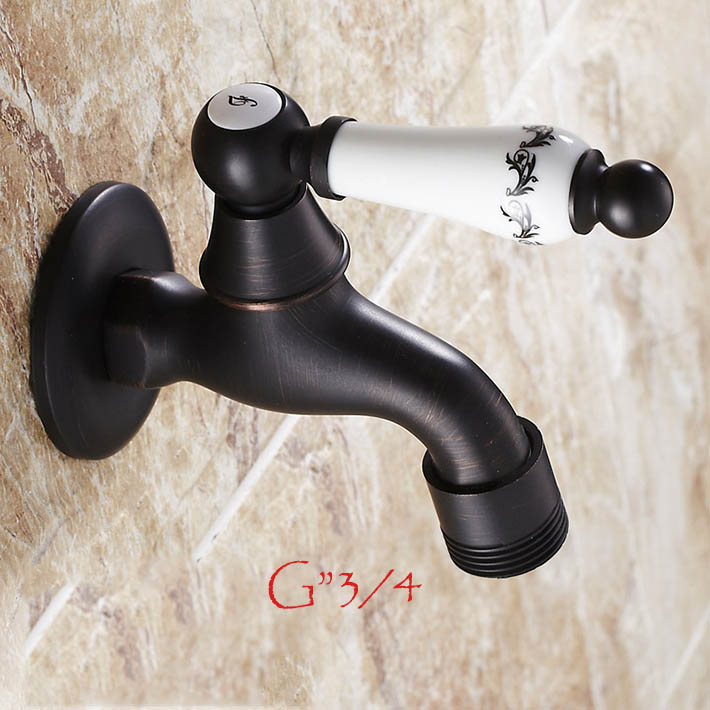 Vintage Solid Brass Faucet Kitchen Home Family Lawn Garden Water Outdoor Faucet Taps oil rubbed bronze