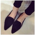 Flat heel woman 2017 new European and American women fashion Liu nail flat shoes woman pointed