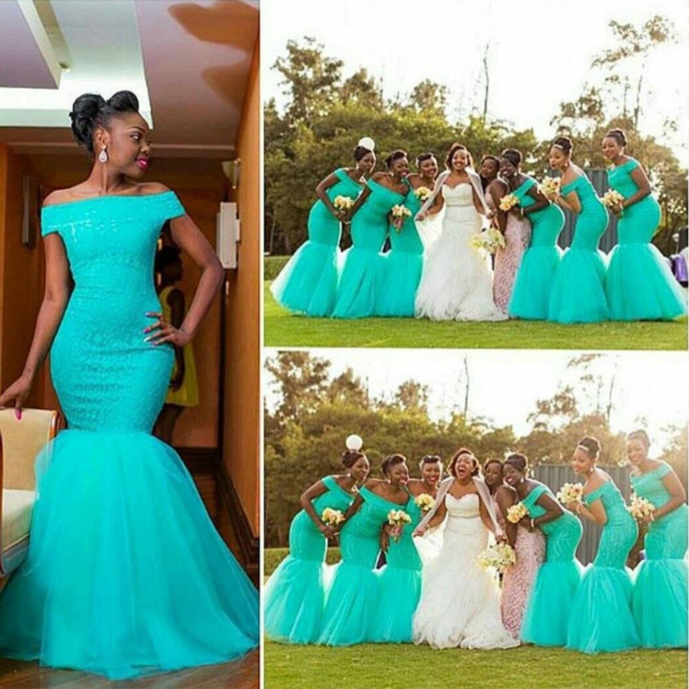 navy blue and peach bridesmaid dresses