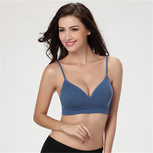 Women Cotton Seamless Sports Bra Stretch Padded Tank Tops Bra Underwear