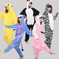 Autumn Spring Flannel Lovers Couples Men Women Animal Pajamas One Piece Cartoon Sleepwear Kugurumi Cheap Adult