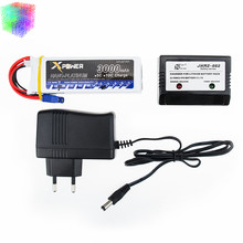 11.1v 3s 3000mAh lipo battery 30C max 35C EC3 1pcs Xpower lithium batteries with charger for RC drone Helicoptes Airplane parts