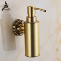 Wall Mounted Carving Antique Bronze Finish Brass Material Soap Dispenser Bathroom Accessories Liquid Soap Dispenser 10704F