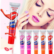 Fashion 2016 Beauty Romantic Bear Lip Gloss matte waterproof liquid lipstick Peel Mask Tint Long Lasting Makeup lips batom CC001