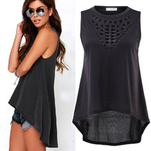 Sexy Mode Damen Armellos Freizeit Locker Oberteile Sommer T-shirt
