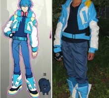 Custom Made DMMD Dramatical Murder Seragaki Aoba Cosplay Costume(Jackets+Belt+T-shirt+Gloves+Shoe Cover)