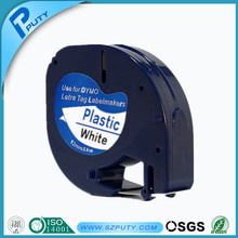 Black on white Dymo Plastic Tapes Used For DYMO LetraTag 91201 Series Printer