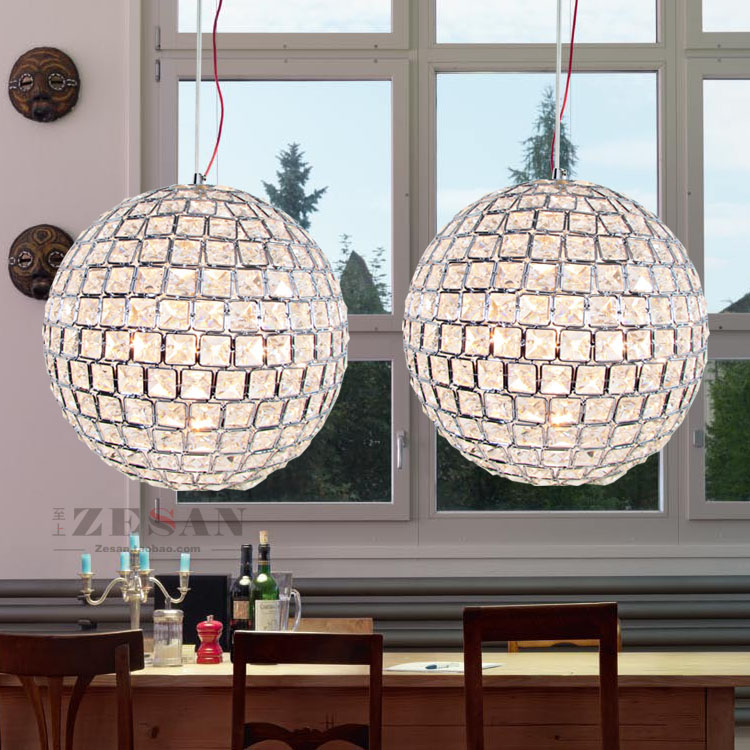 Moderne kurze pendelleuchte kristall kombination lampen schmiedeeisen