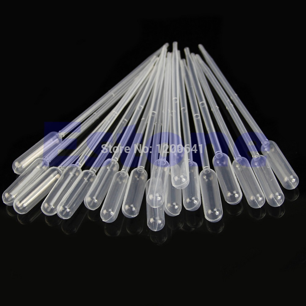 Free Shipping 100PCS 0.5 ml Polyethylene Graduated Pipettes New Dropper For Experiment Medical