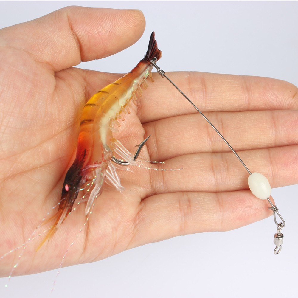 Goture luminous shrimp lure soft <font><b>fishing</b></font> bait isca artificial fish lure soft baits 5pcs Goture luminous shrimp lure soft <font><b>fishing</b></font> bait isca artificial fish lure soft baits 5pcs