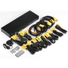 MT-1601UK-CH 16-port USB KVM Switch 16 input and 1 output with remote control, wiring