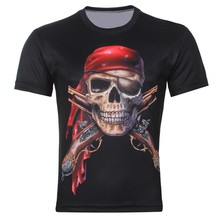 High Quality Bright Men Tops New Fashion Quick dry T Shirt 3d Tshirt Clothes newest style fashion Pirates T-Shirt