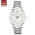 Fashion Watch Men Stainless Steel High Quality Brand Couple Watches Quartz White Dial Gift for Men