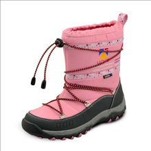 UOVO Mid Calf Splash WaterProof Girls Boots Kids Snow Boots Children Sport Boots For Girl Wear Resistant Winter Boots Shoes Pink