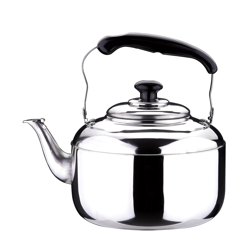 Color : Silver Stainless Steel Tea Kettle Stove Top With Anti-slip Handle Anti-hot Handle For Induction Cooker Universal