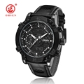 2016 NEW OHSEN Men Fashion Wristwatches Luxury Famous Brand Men s Leather Strap Watch Waterproof Sports