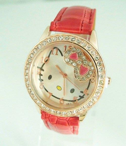 Holiday sale Gogoey Hello kitty crystal watch Children Women wholesale wrist quartz watch new arrival go033