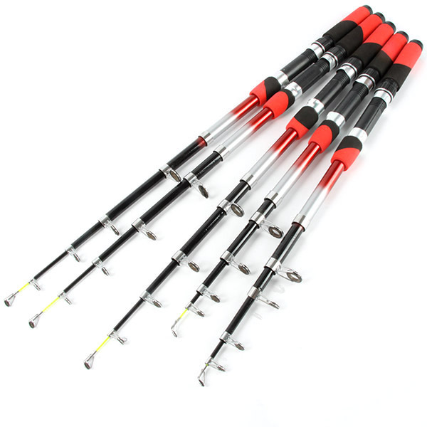 Feather Weigh Telescopic Fishing Rods Pole Fishing Bar For Outdoor Sports Fiberglass Poles For Sale