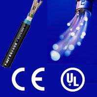Waterproof direct buried fiber optic cable with CE and ISO