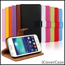 Stand TV Wallet Genuine Leather Case for Samsung Galaxy Ace 4 G313h with Card Holder