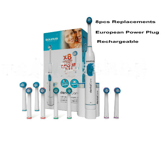 Rechargeable electric toothbrush with brush head s...