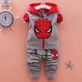 Spring Spiderman Sports Suit 2pcs Cartoon Hoodies Pants Toddler Children Clothing Set Boys Girls Tracksuit Cosplay
