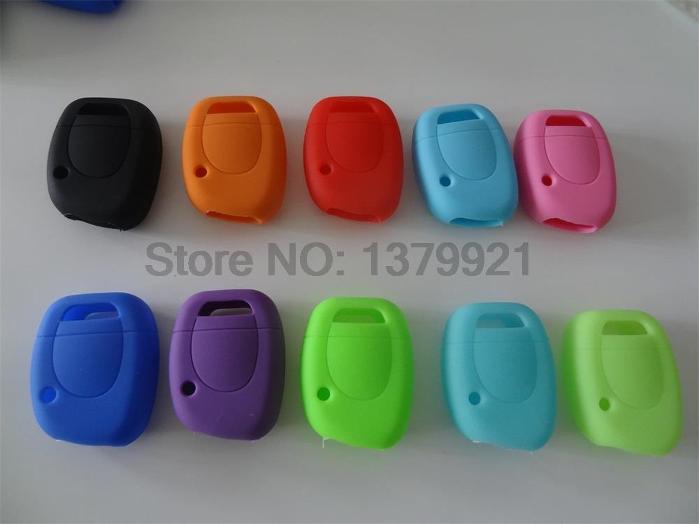 Free Shipping silicone car key cover Case Shell for Renault Twingo Clio Master Kango 1 Buttons