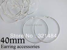 500pc/lot silver plated french circle hooks earring