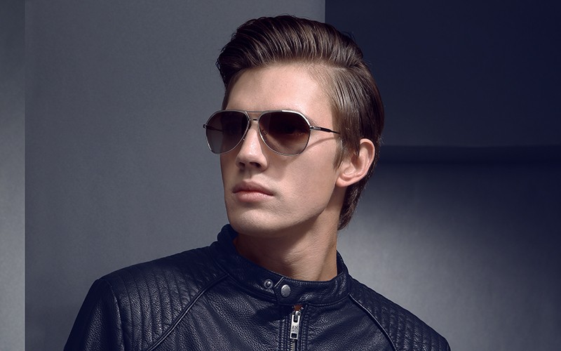 Wholesale Fashionable Metal Sunglasses Men Reflective Sports Sun 