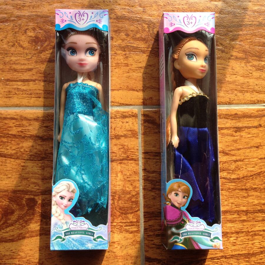 2 pcs/lot anna elsa dolls sonw queen princess toy stuffed doll Elsa and Anna boneca birthday doll for Girls