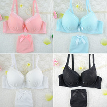 Women Sexy Bra Brief Set Lace Pendants Decor Push Up Bras Panties Sets Underwire