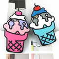 Cherry ice cream phone sets of silicone soft shell drop resistance strap all inclusive Case for