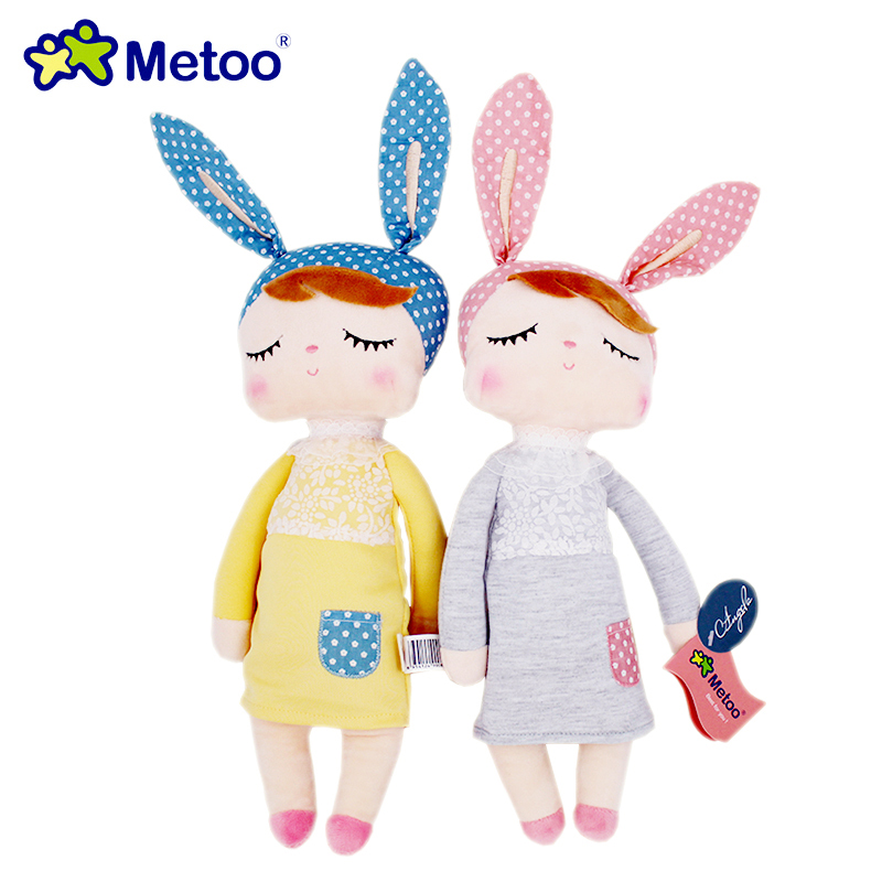 Genuine Metoo Angela plush toys Lace Bunny Plush Rabbit Stuffed Kids Dolls with Gift Box for girl gift children toys