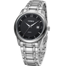 Elegante moda comerciales ocasionales clásicos de la marca WEIDE hombres de los deportes de cuarzo reloj calendario impermeable Relogio Masculino