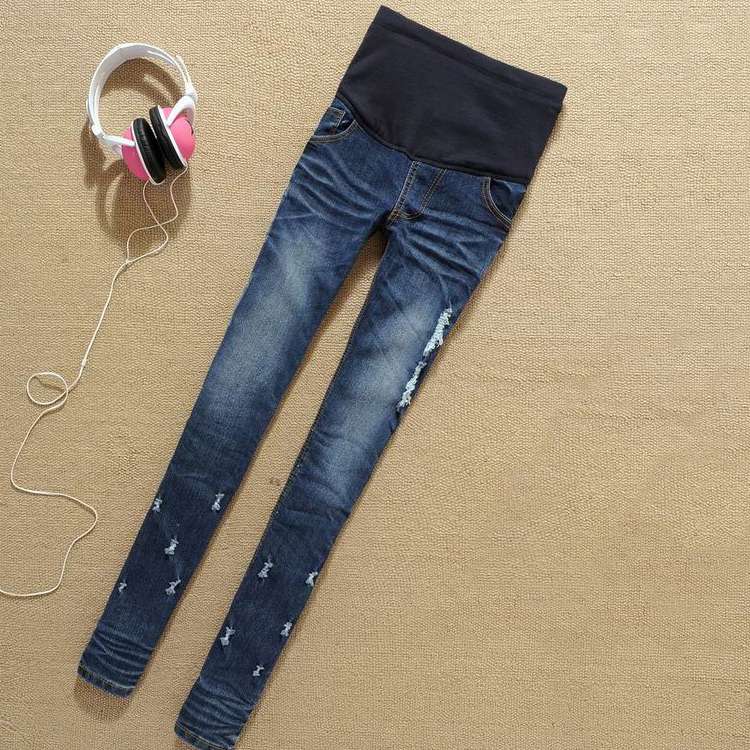 Maternity Jeans Pants For Pregnant Women Plus Size Clothing Pregnancy Clothes Blue Pregnant Maternity Skinny Jeans