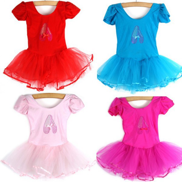 New Child Girls Ballet Dancewear Dress Tranning Dance Skirt Tutu Dress Leotard 4 SizeYRD