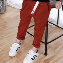 Free shipping new 2015 Autumn&winter children clothing kids pants girls leggings boys pants trousers pantalon elastic waist 2-7Y(China (Mainland))