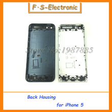 Free Shipping Replacement Part Chassis Middle Frame Housing Back Battery Cover Middle Frame Metal Back Housing For iPhone 5 5s