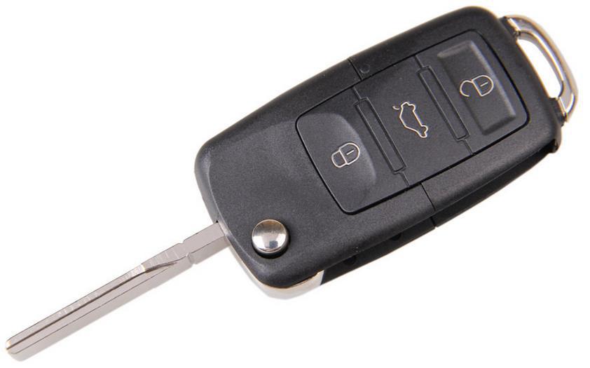 Drop shipping  Car Remote Flip Key Shell Case Fob For Volkswagen Vw Jetta Golf Passat Beetle Polo Bora 3 Buttons