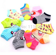 2015 New Baby cartoon children socks non slip socks 0 3 years of age free shipping