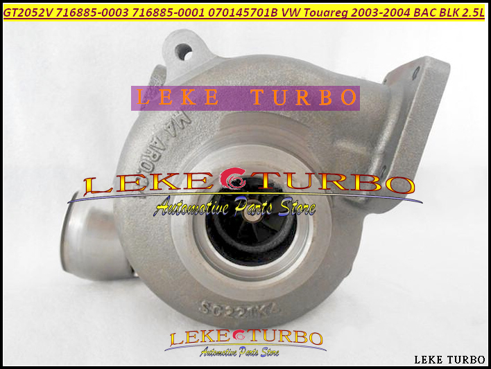 Turbo GT2052V 716885 716885-5004S 716885-0001 070145701J Turbocharger For  VW Touareg 2003-04 BAC BLK 2.5L TDI (5)