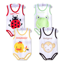 Children pajamas Spring summer newborn baby vest baby rompers sleeveless sleepping bag clothing jumpsuit baby girls