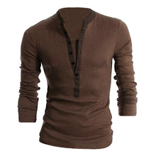 MYPF T Shirt Men Long Sleeve Autumn New STYLE 2016 Spring Mens Brand Clothing Casual Slim V-neck Cotton Tshirt Homme Tees