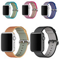 hot Rainbow colors Woven Nylon Watch Band Fabric Wrist Strap For Apple Watch 38 42mm Women
