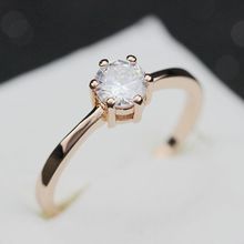 40 off Wedding 925 Sterling Silver Ring Simulated Diamond Jewelry Party Rings for Women Free Shipping