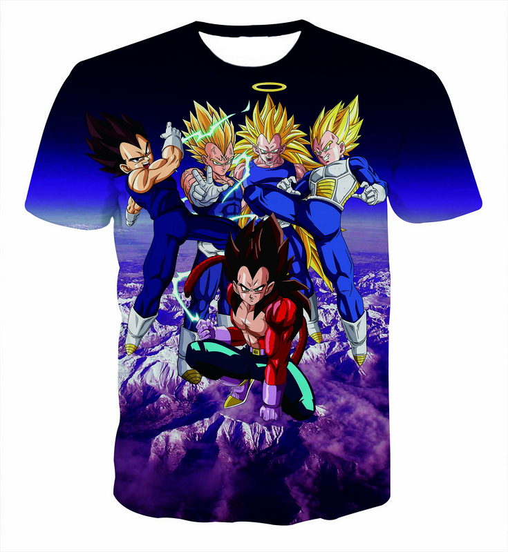 Hipster 3D t shirt Anime Dragon Ball Z T shirts Funny Team Vegeta Goku t shirts