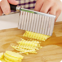 potato wavy edged knife stainless steel plastic handle kitchen gadget vegetable fruit cutting peeler cooking tools accessories